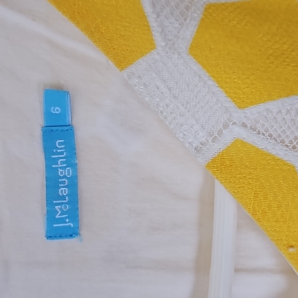 J McLaughlin flower shift dress size 6 - Picture 7 of 8